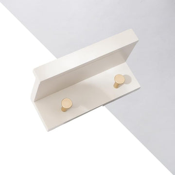 Huxley Wandopbergplank Met Gouden Haken Kapstok Wand Kapstok
