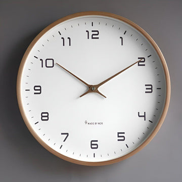 NordicWood Klok - Minimalistische Europese Stijl Nordic Moderne Wandklok