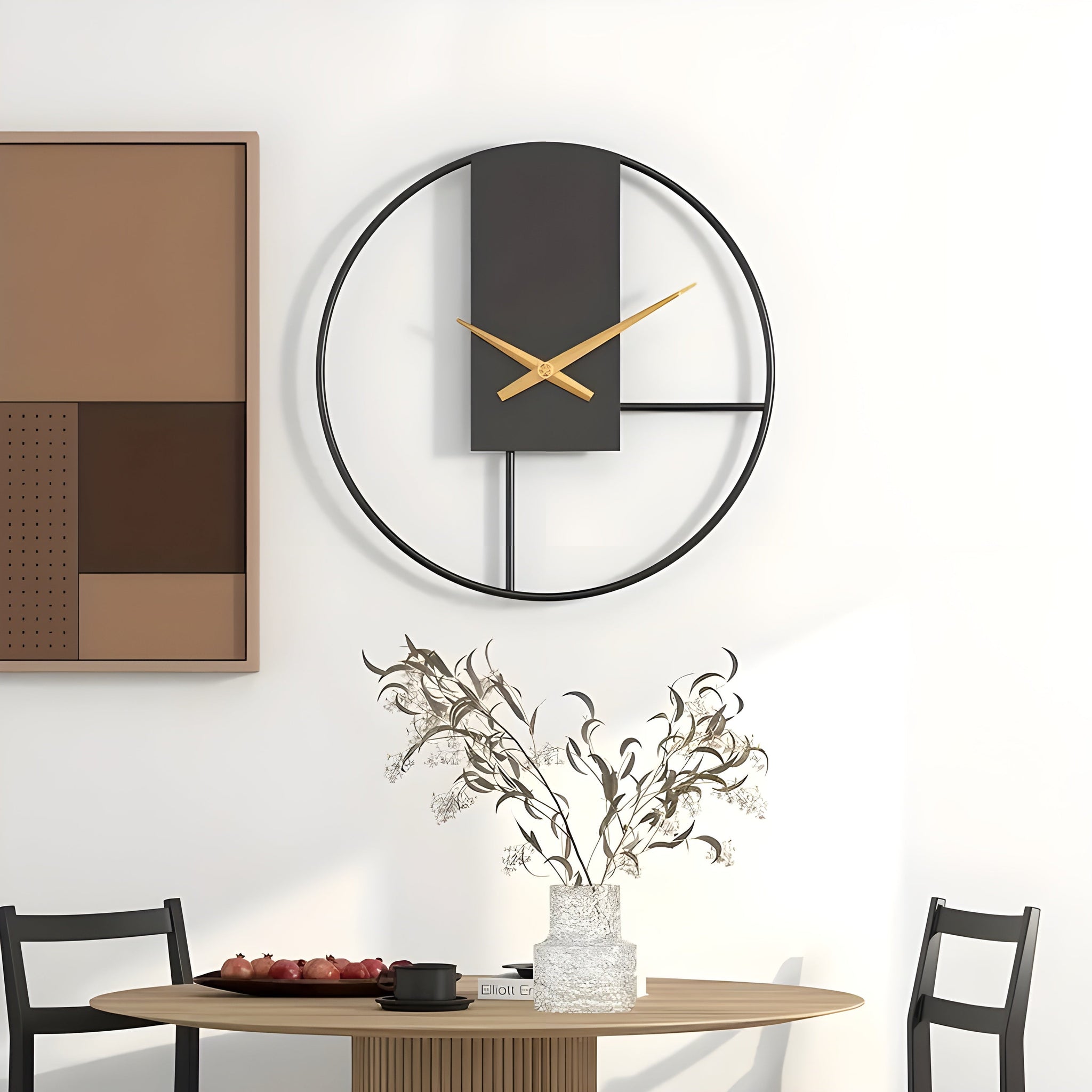 AurumQuiet Klok - Minimalistische Stille Wandklok
