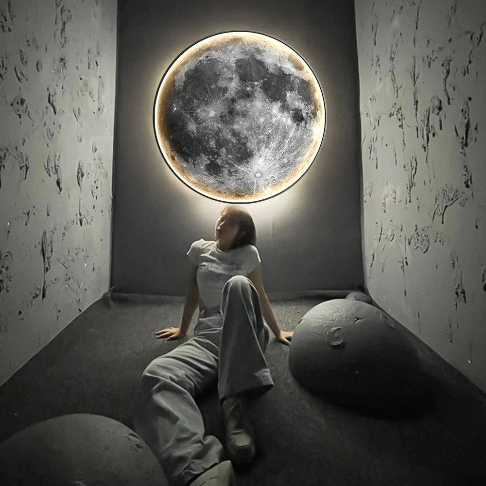 Maanvormige Wandlamp LED voor Sfeervolle Verlichting | LunarGlow