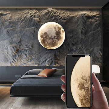 Maanvormige Wandlamp LED voor Sfeervolle Verlichting | LunarGlow