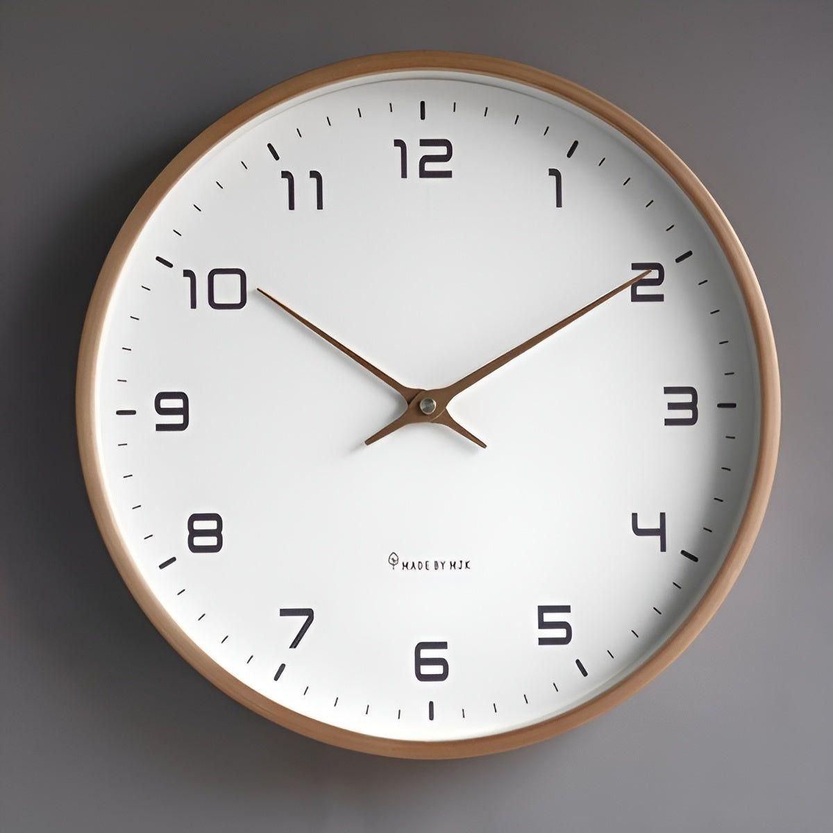 NordicWood Klok - Minimalistische Europese Stijl Nordic Moderne Wandklok