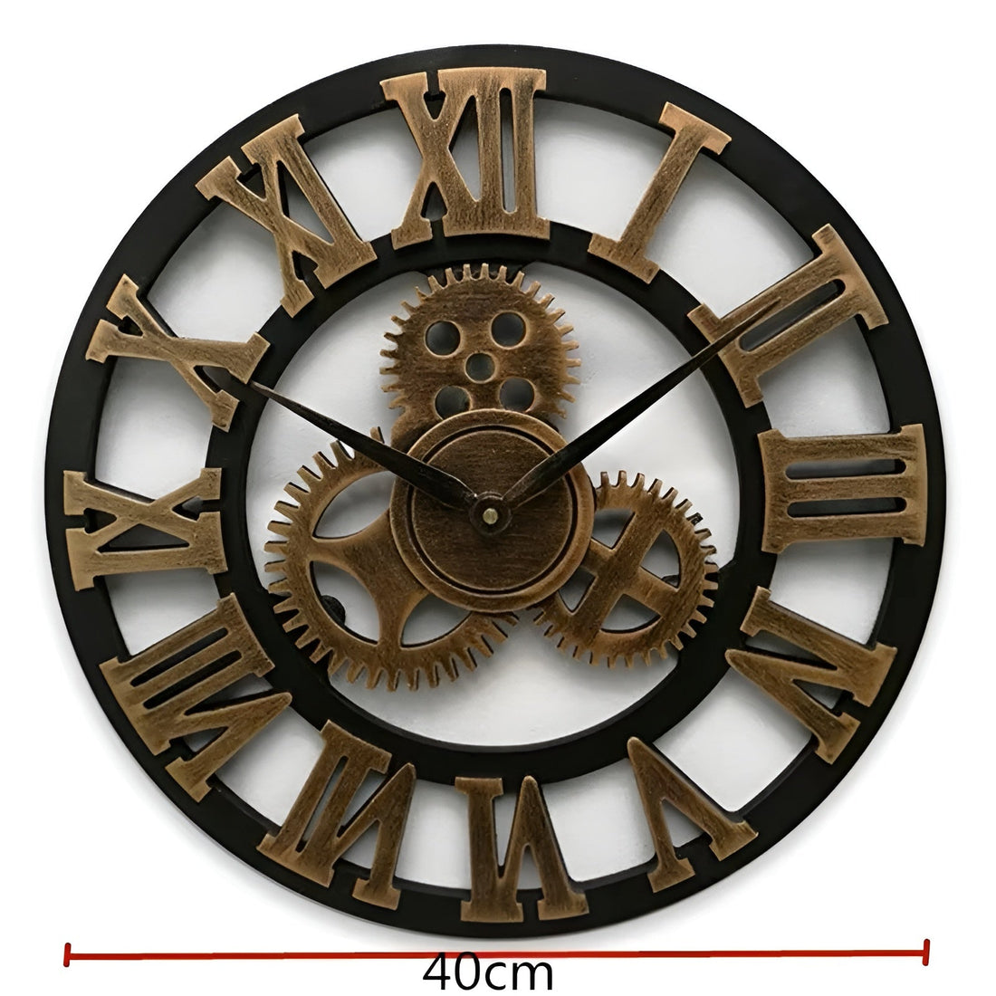 RetroTimeless Klok – Vintage Industriële Houten Wandklok